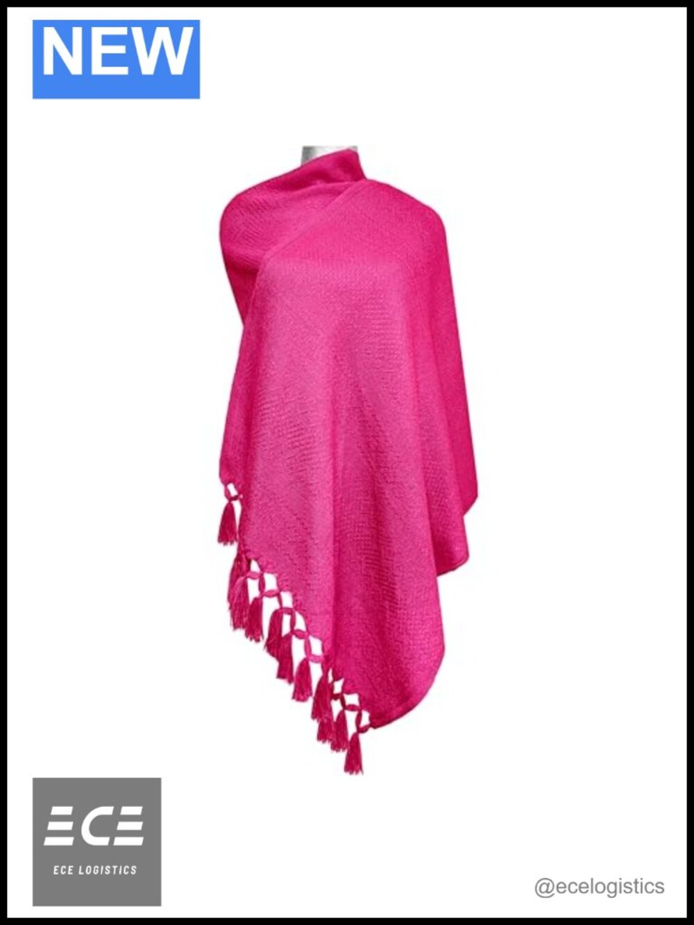 Mexican Handmade Acrylan Rebozo Shawl Wrap Artisan Boho Scarves